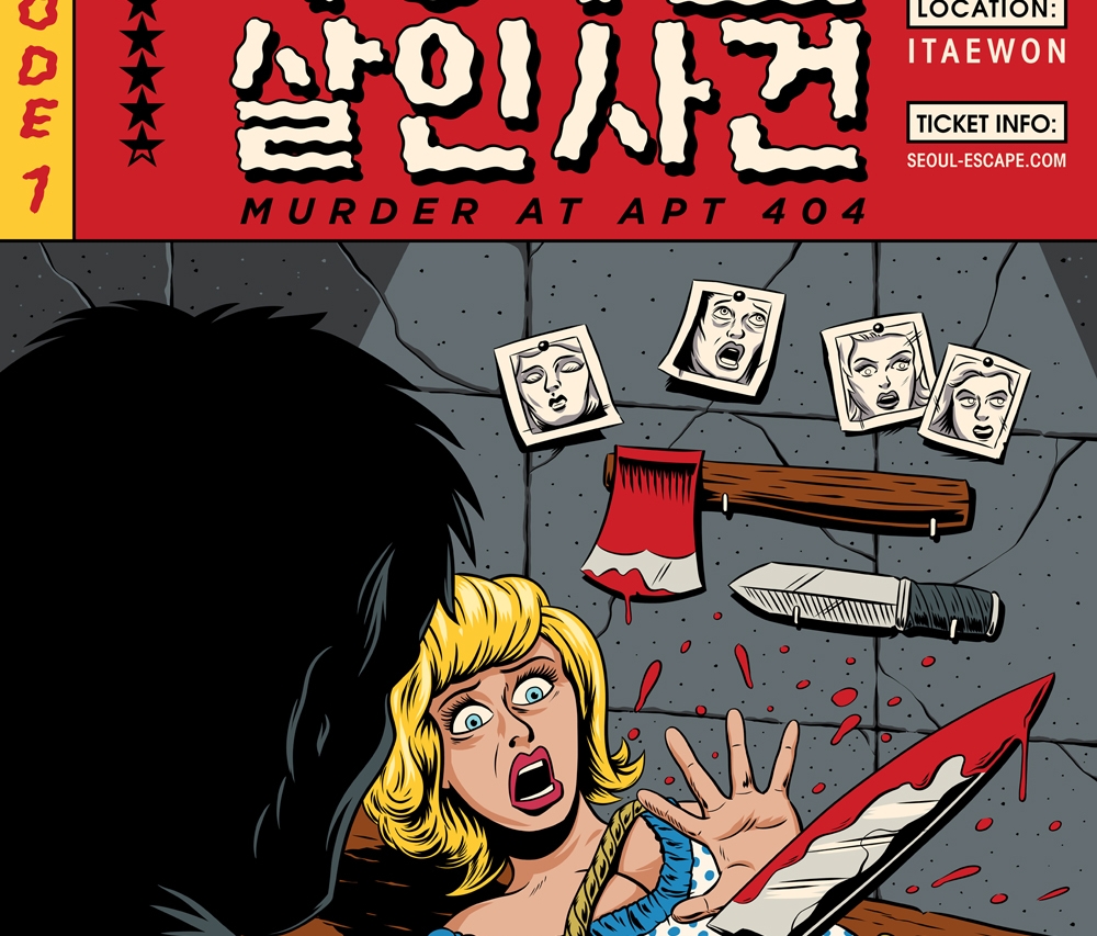 Escape Game Murder at Apt 404, Seoul Escape Room. Seoul.