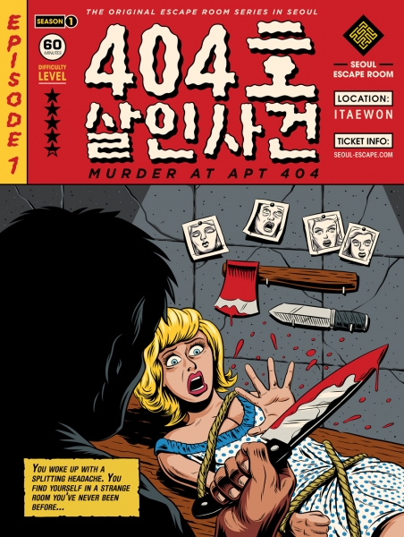 Escape Game Murder at Apt 404, Seoul Escape Room. Seoul.